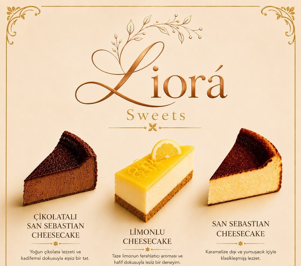 Liorá Sweets cheesecake koleksiyonu