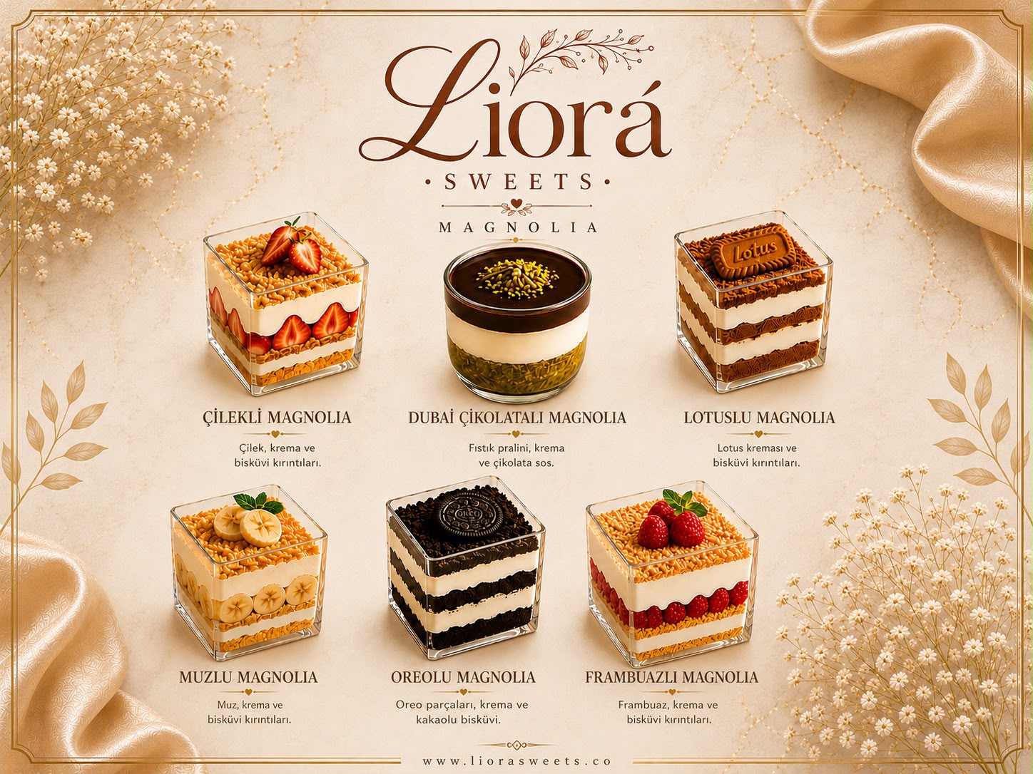 Liorá Sweets magnolia serisi